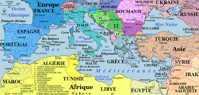 carte mediterranee